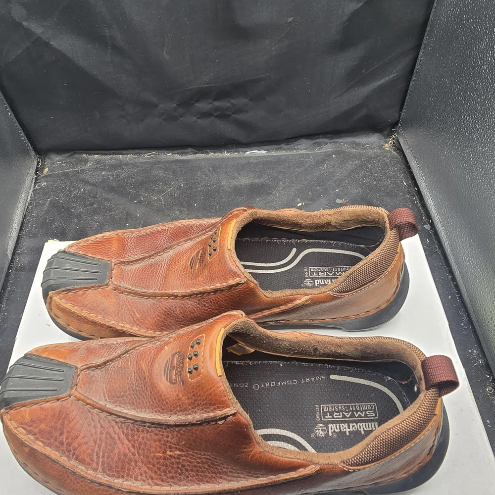 Timberland Brown Leather‎ Slip-On Loafers